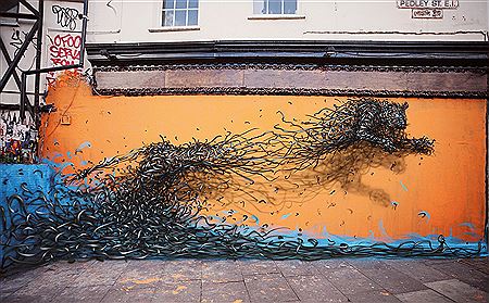 Original of Wall #1, 2013 by DALeast - Auction record, sale price, and art valuation. Compare with similar artists and explore comparable artworks.