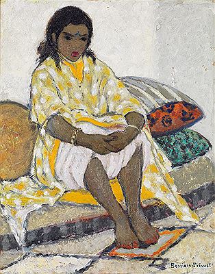 JEUNE FILLE EN JAUNE YOUNG GIRL IN YELLOW