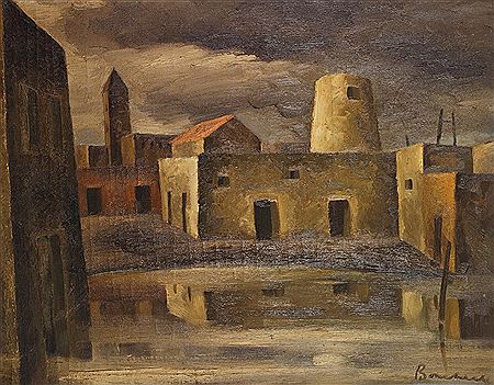 Sample artwork by Pierre Boucherle (1894 - 1988), known for nude, landscape and still life painting, design, tapestry weaving - View similar artists and auction records
