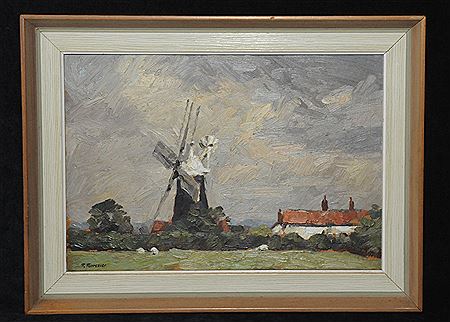 Storm clouds, The Windmill, North Leverton