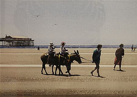 Donkeys on the beach