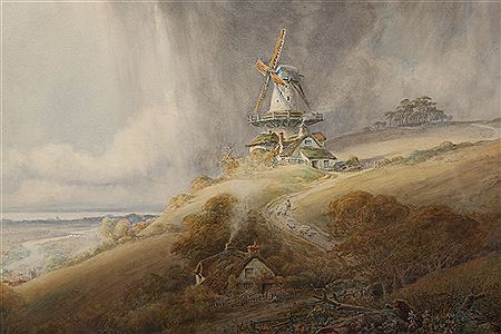 The old mill on the hill, Norfolk by John Miller Marshall - Auction record, sale price, and art valuation. Compare with similar artists and explore comparable artworks.