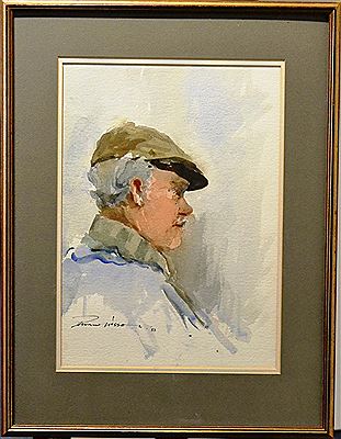 Portrait of Edward Wesson: Self portrait