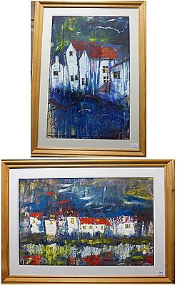 ''Towards the Cod and Lobster, Deep Set Sky'' ''Staithes High Tide Light Fading'' (2)