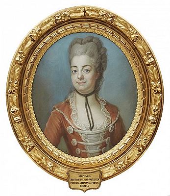 Porträtt av Grevinnan Christina Augusta Löwenhjelm.