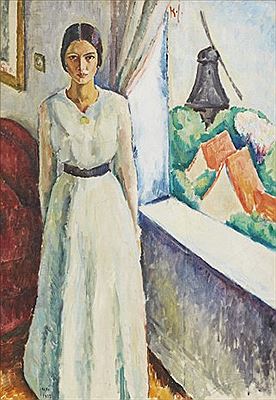 Flickan i fönstret by Kurt Jungstedt - Auction record, sale price, and art valuation. Compare with similar artists and explore comparable artworks.