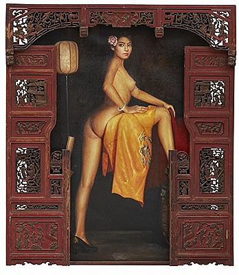 ”Nude in cabinet” by Xiuzhang Wang - Auction record, sale price, and art valuation. Compare with similar artists and explore comparable artworks.