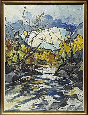 Sample artwork by Harry Sahlin (1905 - 1987), known for paintings - View similar artists and auction records