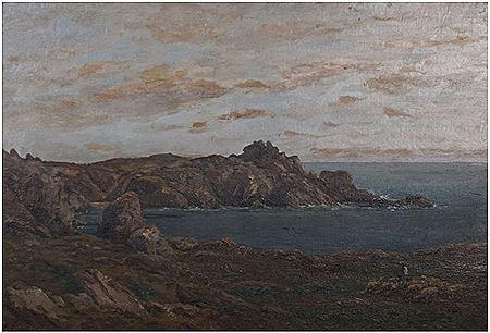 Vue de falaise animée