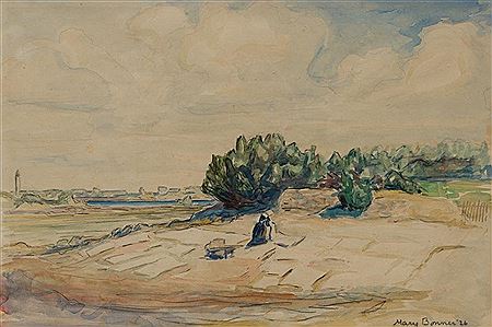 "Roscoff (Washing Day)", 1926 by Mary Bonner - Auction record, sale price, and art valuation. Compare with similar artists and explore comparable artworks.