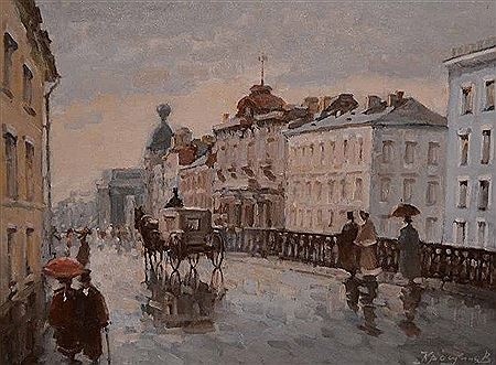 Sample artwork by Valery Krassouline (Born 1947), known for painting - View similar artists and auction records