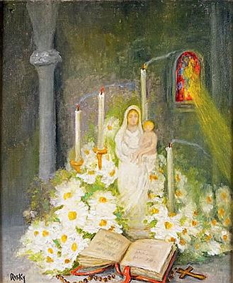 LA VIERGE AUX MARGUERITES by Marie Madeleine de Rasky - Auction record, sale price, and art valuation. Compare with similar artists and explore comparable artworks.