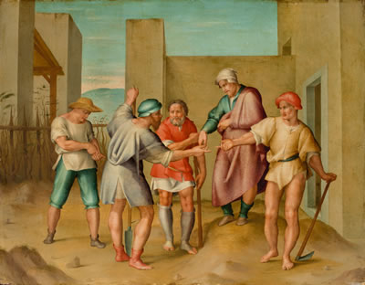 THE PAYMENT OF THE WORKERS IN THE LORD'S VINEYARD, SO-CALLED PARABLE OF THE WORKERS IN THE VINEYARD by Pier Francesco di Jacopo Foschi - Auction record, sale price, and art valuation. Compare with similar artists and explore comparable artworks.