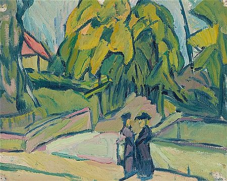 Zwei Frauen im Park