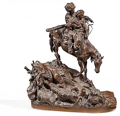 Caucasian Couple of Horsemen by Alexei Petrovitch Gratcheff - Auction record, sale price, and art valuation. Compare with similar artists and explore comparable artworks.