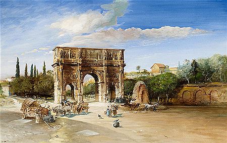 The Arch of Constantine in Rome