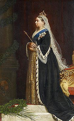 Queen Victoria im Ornat