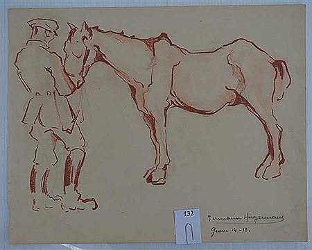 Soldat et cheval by Germaine Hagemans - Auction record, sale price, and art valuation. Compare with similar artists and explore comparable artworks.