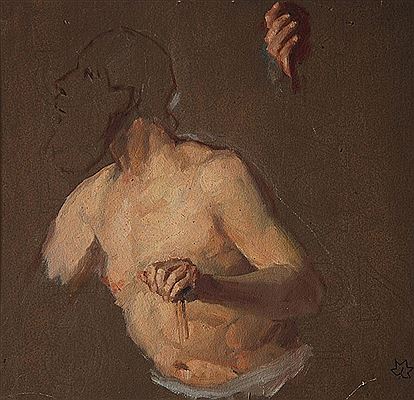 The study of man figure