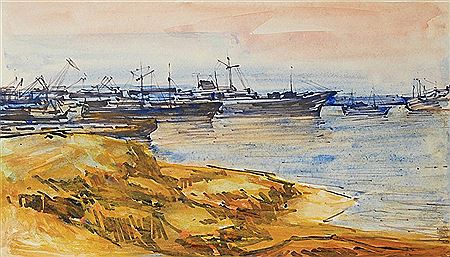Ships near the coast by Vladimir Solta - Auction record, sale price, and art valuation. Compare with similar artists and explore comparable artworks.