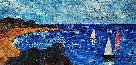 Sea coast by Jan Blazek - Auction record, sale price, and art valuation. Compare with similar artists and explore comparable artworks.