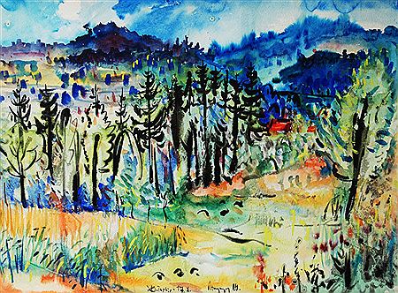 Landscape by Sklené Teplice