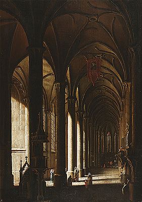 In the church nave