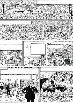 Lefranc Planche 26 de l'album La Camarilla édité par Casterman en 1997