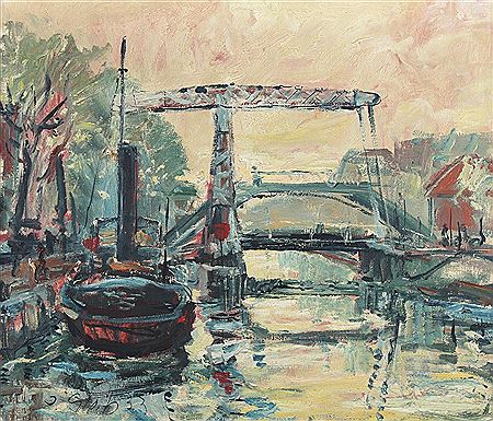 "Kanal mit Zugbrücke"