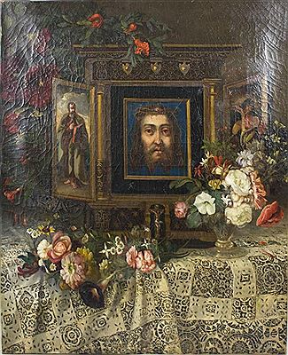 Still Life with altar by Emile Serda - Auction record, sale price, and art valuation. Compare with similar artists and explore comparable artworks.