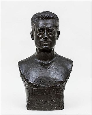 Bust Of Paul Lemariè by Maurice Vaury - Auction record, sale price, and art valuation. Compare with similar artists and explore comparable artworks.