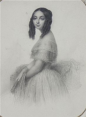 Porträt einer jungen Dame, 1850