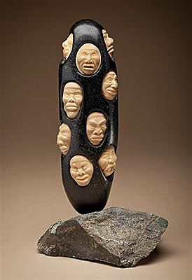 Faces from the Past, 1995 by Joseph Shuqslak - Auction record, sale price, and art valuation. Compare with similar artists and explore comparable artworks.