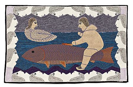 Legend of Kiviuq by Victoria Mamnguqsualuk - Auction record, sale price, and art valuation. Compare with similar artists and explore comparable artworks.