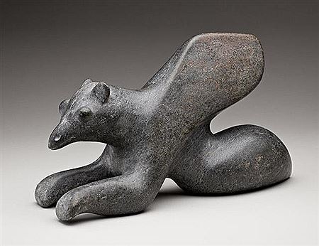 Sample artwork by Josiah Nuilaalik (1928 - 2005), known for inuit sculpture, carving, printmaking - View similar artists and auction records