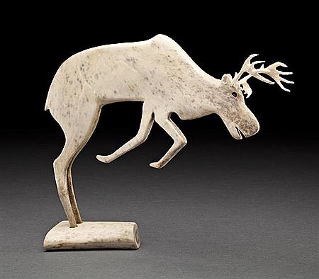 Sample artwork by Jacob Irkok (1937 - 2009), known for inuit sculpture - View similar artists and auction records