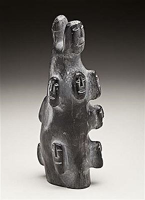 Faces by Mary Anowtalik - Auction record, sale price, and art valuation. Compare with similar artists and explore comparable artworks.