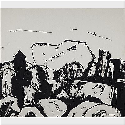 ROCKS AND BUSHES