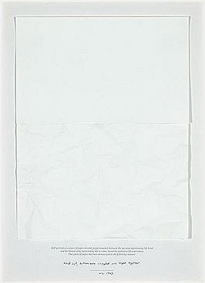 Portrait of Micah Lexier: SELF-PORTRAIT AS A PIECE OF PAPER