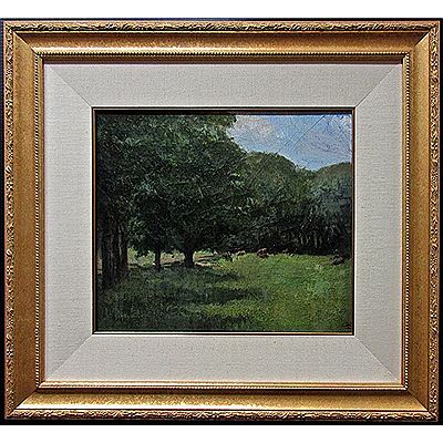 UNTITLED (LANDSCAPE WITH GRAZING CATTLE)