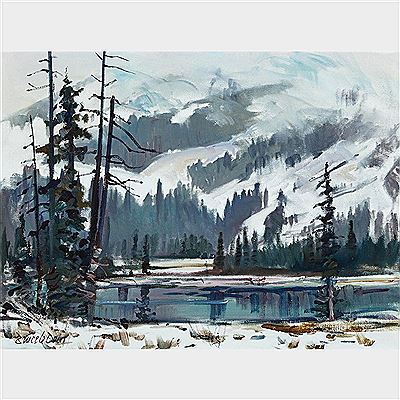 BURSTALL LAKE, KANANASKIS, ALBERTA
