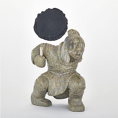 DRUM DANCER by Adamie Ashevak - Auction record, sale price, and art valuation. Compare with similar artists and explore comparable artworks.