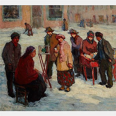 Sample artwork by Rita Mount (1888 - 1967), known for portrait, landscape and coastal view painting - View similar artists and auction records