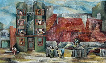 The City by Nona Franks - Auction record, sale price, and art valuation. Compare with similar artists and explore comparable artworks.