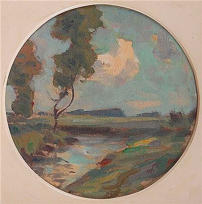 Art Nouveau landscape