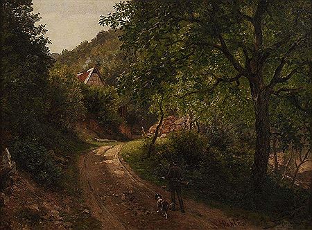 Jäger auf dem Heimweg