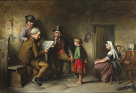 Sample artwork by Richard Staunton Cahill (c.1827 - 1904), known for genre painting - View similar artists and auction records