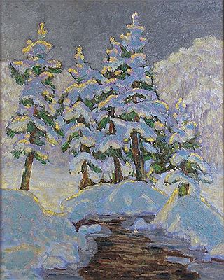 Snowy Pines
