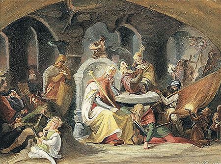Kaiser Friedrich Barbarossa im Kyffhäuser by Eduard Ille - Auction record, sale price, and art valuation. Compare with similar artists and explore comparable artworks.