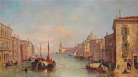Sample artwork by James Vivien Fleury (fl.1847 - c.1891), known for european scene landscape painting - View similar artists and auction records